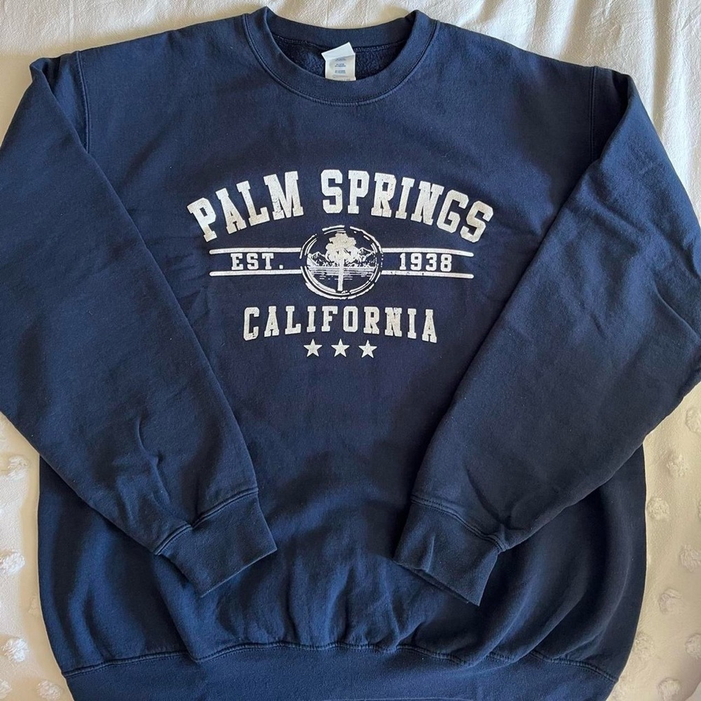 Palm Springs Navy Crewneck (Bought In Palm Spring… - image 3